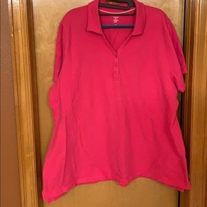 Hot pink polo